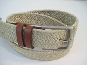 Magnanni Men's Nadal Braided Woven Leather Belt Spain 1247 Size M - Picture 1 of 5