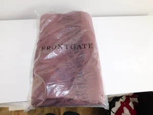 Frontgate Cashmere Throw Blanket With Fringe Merlot 100% Cashmere $359 NWT - Picture 1 of 4