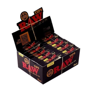 RAW BLACK CLASSIC Rolling Paper ROACH FILTER TIPS - MULTILISTING 5 10 20 50 - Picture 1 of 5