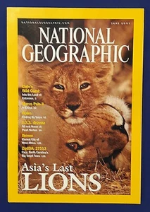 Revista National Geographic - Junio de 2001 - Los últimos leones de Asia - Costa salvaje de Chile - Imagen 1 de 2