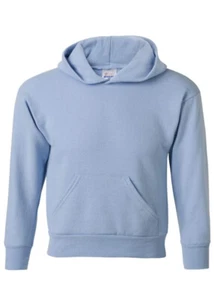 Hanes Youth EcoSmart Pullover Hood Light Blue Sz M - Picture 1 of 6