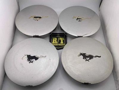 Used 96- 98  MUSTANG GT 3 OR 10 SPOKE ALLOY WHEEL FLAT CENTER CAP F6ZC-1A096-CL - Image 1 of 4