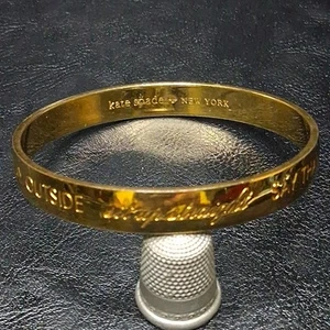 kate spade New York "MOM SAID SO" Bangle Bracelet Gold Tone. 15.078 - Picture 1 of 7