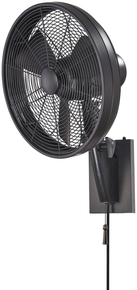 Ventilador de montaje en pared interior/exterior MinkaAire Anywhere negro 15" diámetro 3 velocidades Foto 1 de 4