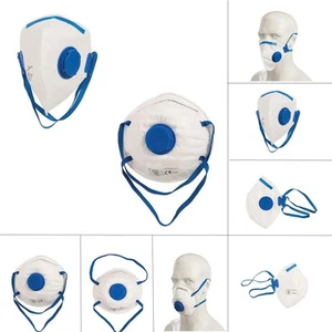 Staub Gesichtsmaske faltbar flach Ventil geformt Atemschutzmaske FFP2 medizinische Maske - Bild 1 von 18
