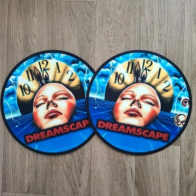 A Pair Of  Old Skool Rave Dreamscape  12" Vinyl Records DJ Slipmats - Image 1 of 4