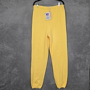 Vintage Russell Athletic Sweatpants Made In USA Mens Large Yellow NWT Deadstock - Picture 1 of 10