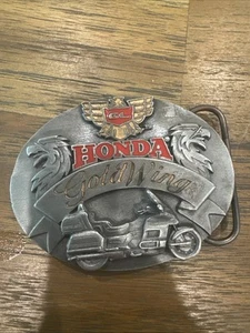 HONDA Gold Wing CAST PEWTER/ENAMEL Belt Buckle Officially Licensed USA - Picture 1 of 3