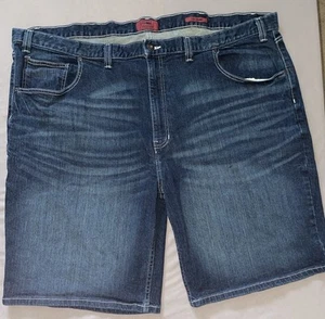 Foundry Mens Flex Denim Size 52 Blue Flat Front Zip Pockets Cotton Jean Shorts - Photo 1/6