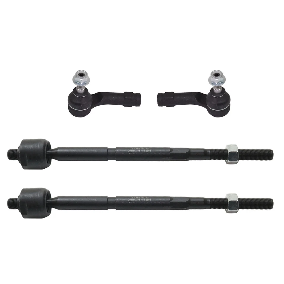 Set of 4 Tie Rod End For 2011-2017 Ford Fiesta Adjustable - Image 1 of 4