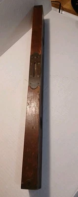 Vintage STANLEY RULE & LEVEL Co Wood 24” Adjustable Level Carpenter - Image 1 of 4