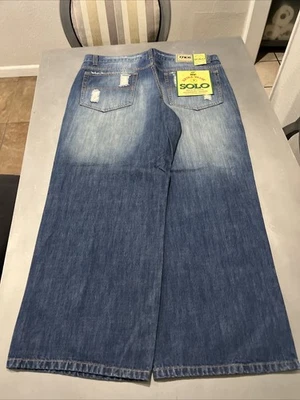 Solo Jeans Size 42x31  New With Tags Authentic Denim Dead Stock - Image 1 of 4