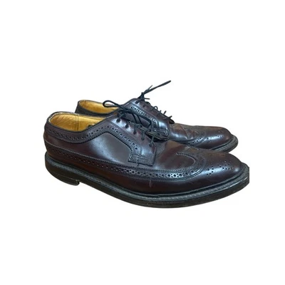 Zapatos para hombre FLORSHEIM Imperial SHELL CORDOBAN Brogue Derby 8 D punta de ala perfectos Foto 1 de 4