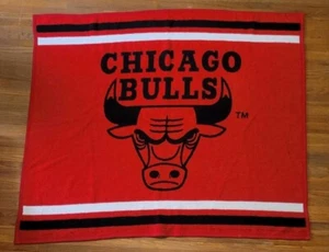 Manta De Colección Biederlack Chicago Bulls Roja Negra 46X56 " Años 90 NBA Estados Unidos - Imagen 1 de 2