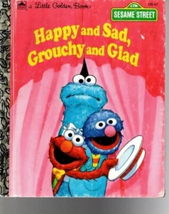 SESAME STREET HAPPY AND SAD, GROUCHY AND GLAD--Little Golden Book--FREE SHIPPING - Picture 1 of 1