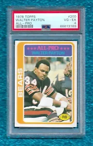1978 TOPPS ALL-PRO #200 WALTER PAYTON PSA 4 VG-EX HOF BEARS JACKSON STATE - Picture 1 of 1