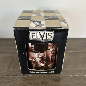 Vandor 2003 Elvis Presley Love Me Tender Coffee Mug New In Box ! - Picture 1 of 12