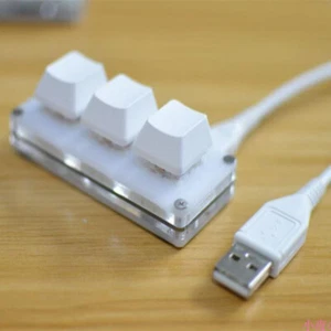Mini 3-key Programming Macro Keypad Mechanical Keyboard With 1.5m Date Cable d - Picture 1 of 6
