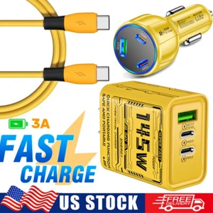 Câble Chargeur Mural 145W GaN USB C Super Rapide 4FT pour iPhone 16 15 Pro Max 14 13 - Photo 1 sur 26