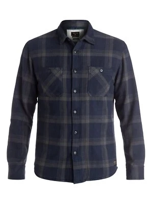 QUIKSILVER МЕТАЛЛИЧЕСКИЙ СЛОЙ ДЛИННЫМ РУКАВОМ РУБАШКА МУЖСКАЯ M * НОВЫЙ С ЯРЛЫКАМИ * - Изображение 1 из 4