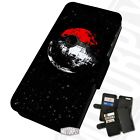 Printed Faux Leather Flip Phone Case For Huawei - Pokemon Deathstar