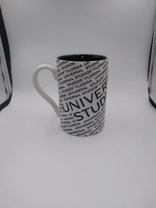 Universal Studio Black And White Glitter Mug 5” Tall 2013 - Picture 1 of 5