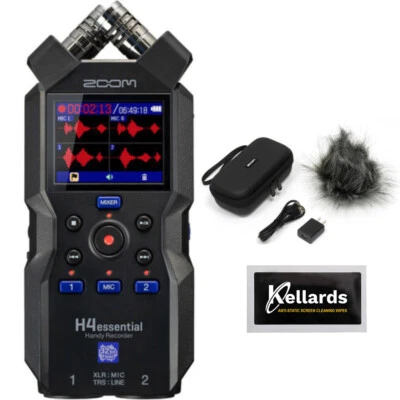 Zoom H4essential 4-Track 32-Bit Audio Recorder w/ Accessory & Cleaning Pack KIT - Image 1 of 4