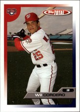 2005 Topps Total Washington Nationals Baseball Card #561 Wil Cordero