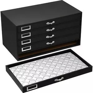 250 Gem Jars Display & Jewelry Storage Case with White Inserts - Picture 1 of 12