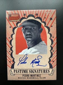 Pedro MARTINEZ 2013 Panini America's Pastime Signatures Auto #PM 1/1 NM Red Sox