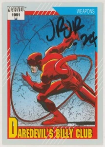 John Romita Jr. SIGNIERTE 1991 Marvel Universe Serie III Trading Card ~ Daredevil - Bild 1 von 2