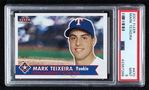 2001 Fleer Tradition Mark Teixeira #470 PSA 9 MINT Rookie RC