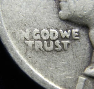 1934 WASHINGTON QUARTER SCARCE DDO DOUBLED DIE OBVERSE, SEE DBL "TRUST", FS-101 - Picture 1 of 3