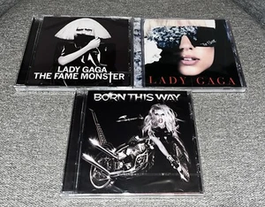 Lady Gaga 3 CD Lot The Fame Monster, The Fame, Born This Way - Foto 1 di 2
