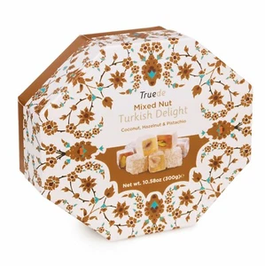 300g Mixed Nut Turkish Delight Christmas Gift Box Stocking Fillers Present Gift - Picture 1 of 4