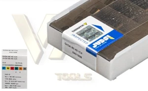 10x ISCAR GIDA80-40 IC4 Zweiseitige,polierte Präzisions-Schneideinsätze für ALU - Bild 1 von 1