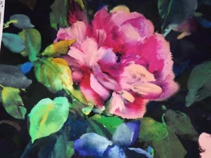 GILDA DESIGNER GERTRUDE ROSA VELLUTO FUCSIA 54" x 25" 1m37cm x 63cm - Foto 1 di 4