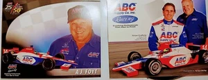 2-07 ABC Supply Co./Honda Indy Car Hero Cards: A.J.Foyt & A.J. w/Felipe Giaffone - Picture 1 of 9