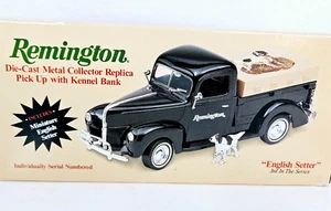 Remington Pick Up Bank English Setter w/ Kennel Ertl Serial Numbered Die Cast - Picture 1 of 8
