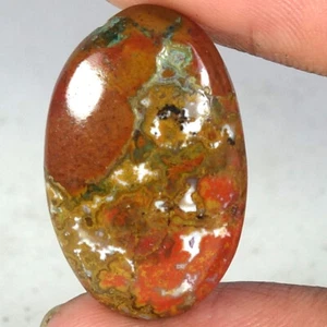 100% Natural Morocco Seam Agate Oval Cab Loose Gemstones 20.45Cts 17x 27x 05mm - Picture 1 of 3