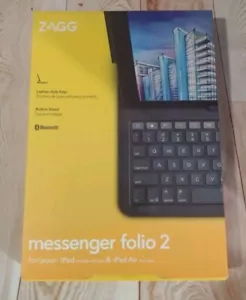 ZAGG Messenger Folio 2 Keyboard & Case For iPad Air 3 & iPad 7th & 8th Gen - Picture 1 of 2