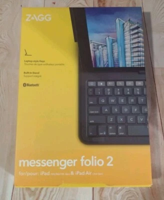ZAGG Messenger Folio 2 Keyboard & Case For iPad Air 3 & iPad 7th & 8th Gen - Image 1 of 2
