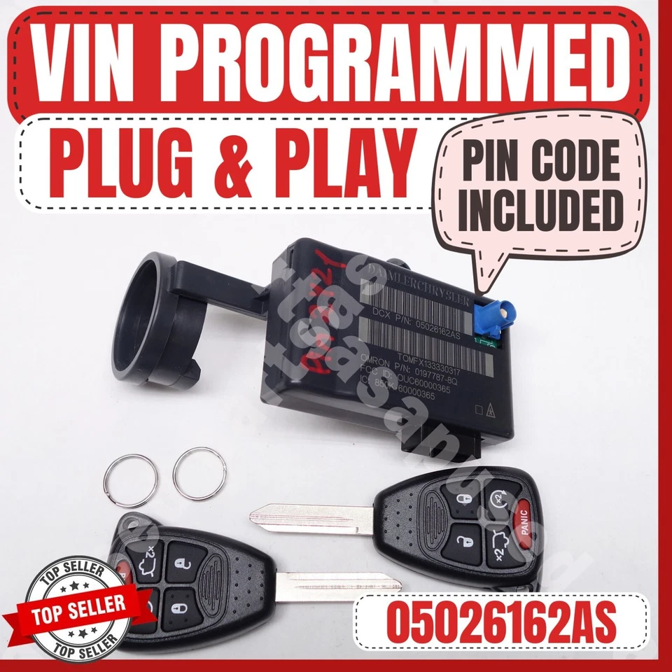📮 INMOVILIZADOR PLUG & PLAY PROGRAMADO VIN CHRYSLER 200 DODGE AVENGER 05026162AS Foto 1 de 4