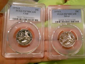 1976 S Washington Quarter Set Silver and Clad PCGS PR70 DCAM White - Picture 1 of 6