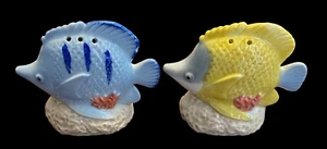 Vintage Korallenriff Fisch Salz & Pfefferstreuer Set Hergestellt in Japan Takakashi - Bild 1 von 23