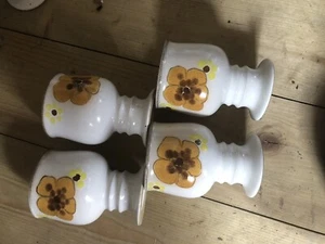 Denby Minstrel Small Goblets X 4. A/f - Picture 1 of 4