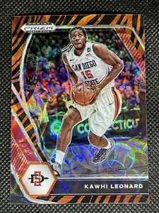 2021 Panini Prizm DP KAWHI LEONARD #57 TIGER STRIPE PRIZM SSP San Diego State - Picture 1 of 2