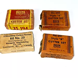 Vintage DELTA Cutter Set LOT #35-194, 250A & 250B & RICHARDS ENG. RE#23 - Bild 1 von 9