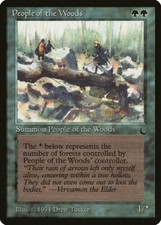 People of the Woods The Dark HEAVILY PLD Green Uncommon MAGIC MTG CARD ABUGames