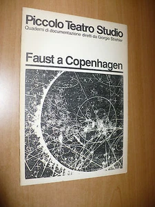 PICCOLO TEATRO STUDIO FAUST A COPENHAGEN CARLO RUBIA GIORGIO STREHLER 1988 - Picture 1 of 1